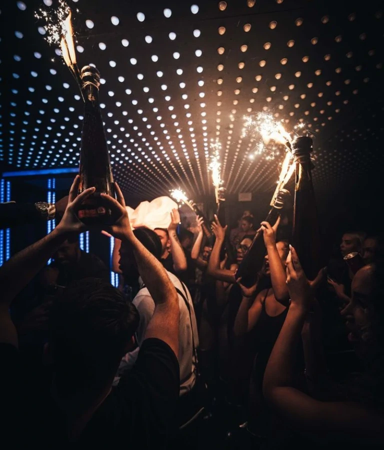 Bottle Service at Olivia's Club costa del sol Marbella